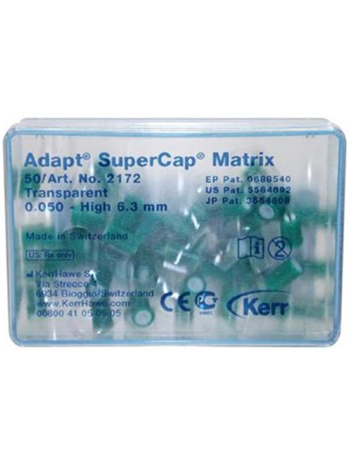 Hawe 2172 SuperCap 6,3mm Matrix 50db,zöld,0,05mm,transparent