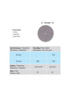 Horico 230 szereletlen 12db 1old.,0,15x22mm