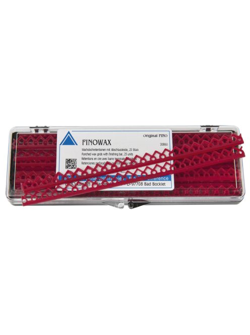 Finowax 30870 ret.round,25db piros,hullámban