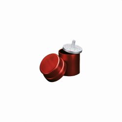 Endobox Larident Q36 piros,kerek aluminium