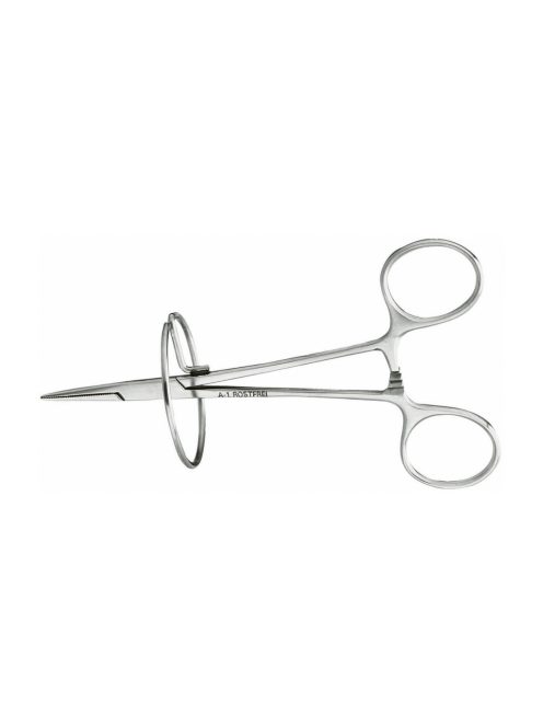 Érfogó csipesz 42383 egyenes +gyürü 125mm