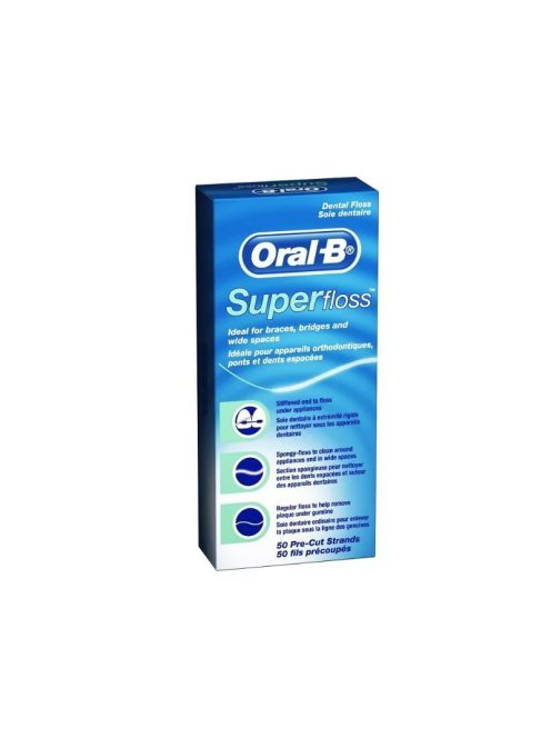 Oral-B SuperFloss 50 szál 13265227,viaszos 81085