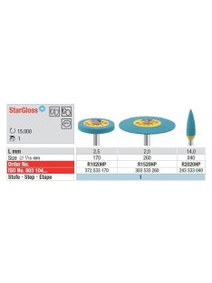   StarGloss R2020 HP kék láng porcelán/cirkónium,előpolírozó