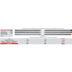   Edenta CDS3 pol.csík gyémánt 10db,15mic.,0,08mmx3,75mmx147mm,sárga