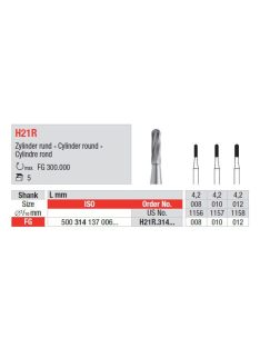Edenta H21R.314.010 Fg carbidfej acélfúró cylinder round