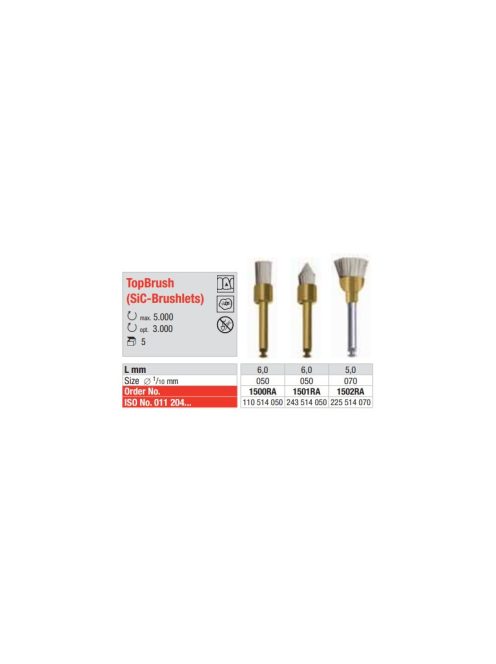 TopBrush 1501RA-5 polírkefe SiC,point 1db