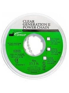   Ormco 639-0019 Wide Space Power Chain Gen.2 clear széles gumilánc