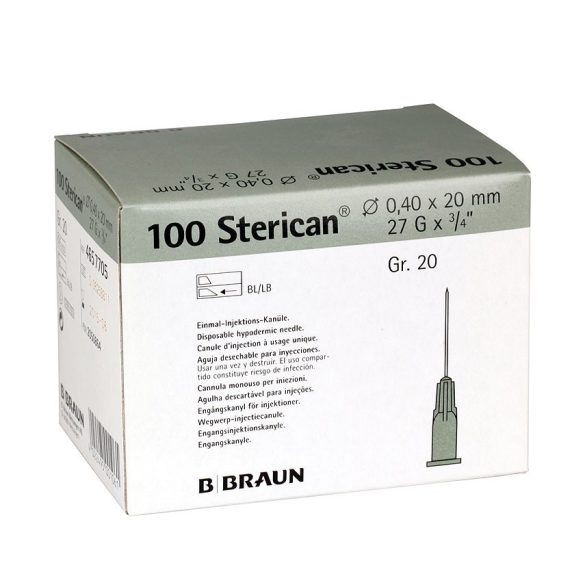 Sterican 0,4x20mm 27Gx3/4 100db 4657705