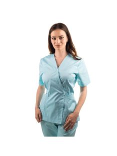 Munkaruha TAG Kimono   M  7 aqua,átkötős