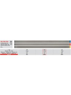   Edenta FDS6 pol.csík gyém.1 old. 5db,30mic.,0,10mmx6mmx147mm,piros