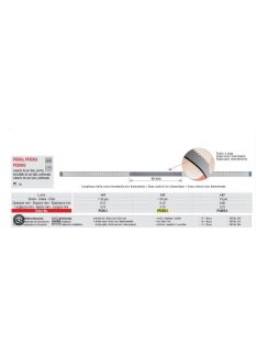   Edenta PFXDS3 pol.csík gyém.perf 10db,30mic.,0,10mmx3,75mmx147mm,fogazott,piros,1o.