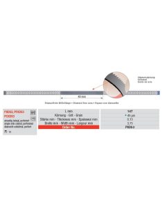   Edenta PCXDS3 pol.csík gyém.perf 10db,15mic.,0,08mmx3,75mmx147mm,fogazott,sárga,1o.