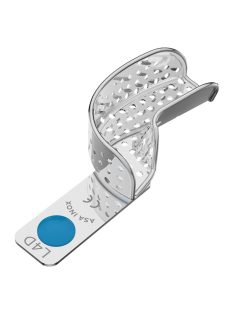   ASA 2804-L4D félkanál 4-es,jobb M alsó,perf.inox,széli zárással,Codicolor