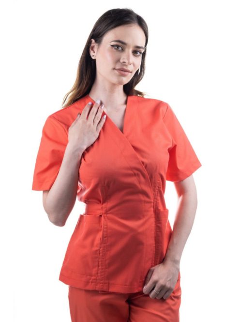 Munkaruha TAG Kimono     XS 25 koral(Coral),átkötős