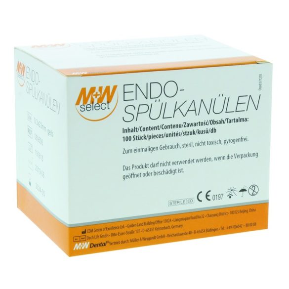 Endo öblitö kanül 0,3mmx23mm 059 506,sárga,100db-os