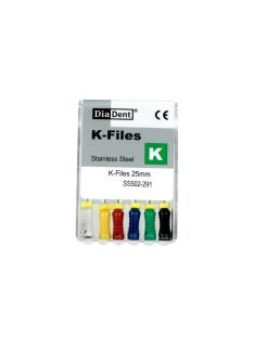 NiTi K-Files Diadent  45-80 25mm 6db,502-292