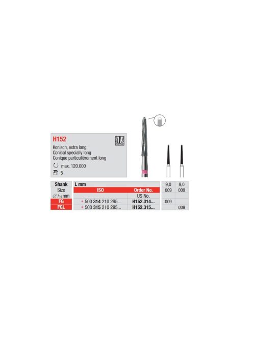 Edenta H152.314.009 Endobur Fg