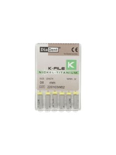 NiTi K-Files Diadent 008 25mm 6db,502-201