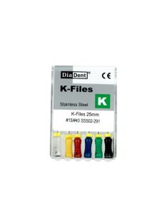 NiTi K-Files Diadent  15-40 25mm 6db,502-291