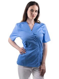   Munkaruha TAG Kimono  L  9 szürkéskék(Bleu Jandarm),átkötős