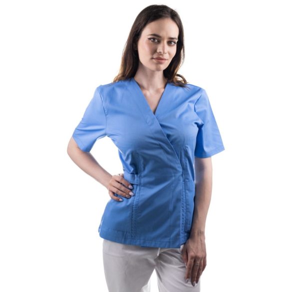 Munkaruha TAG Kimono  L  9 szürkéskék(Bleu Jandarm),átkötős