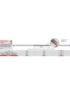   Edenta PCXDS2 pol.csík gyém.perf 10db,15mic.,0,08mmx2,50mmx147mm,fogazott,sárga,1o.