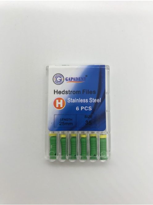 H-File Gapadent 25mm,35,zöld 6db,kézi