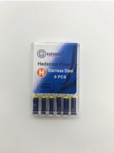 H-File Gapadent 25mm,60,kék 6db,kézi