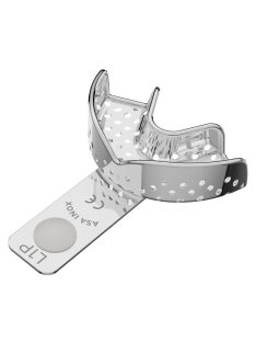   ASA 2804-L1P lenyomatkanál 1-as XXS alsó,perf.inox,széli zárással,Codicolor