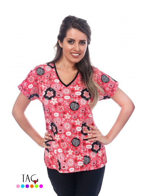 Munkaruha TAG virág 6/24   L rózsa,Rose Floral Magic