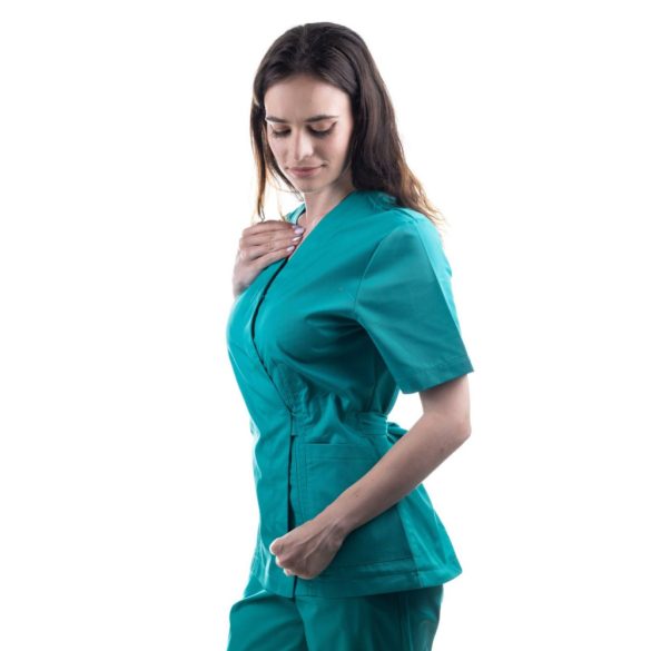 Munkaruha TAG Kimono   M 17 zöld(Verde Cnx.),átkötős