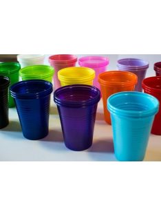 Egyszerhaszn.pohár 2dl fuxia Euronda 21410022 100db