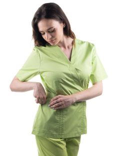   Munkaruha TAG Kimono XXXL 20 vil.zöld(Green Apple),átkötős