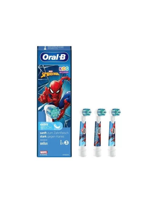 Oral-B EB10S-3 Kids gyermek 3db pótfej Spiderman 81518