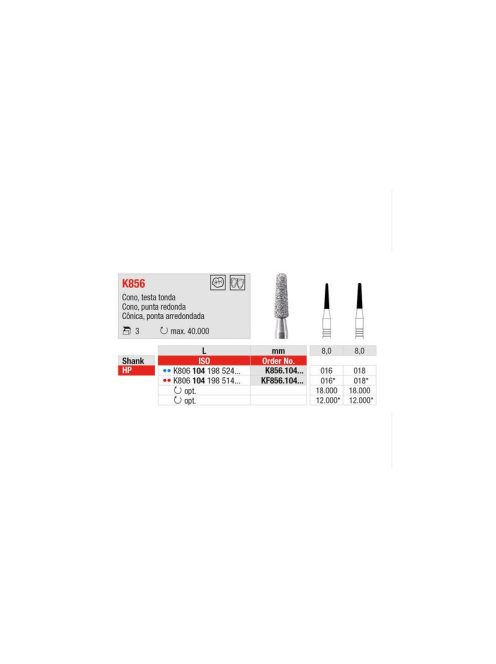 Edenta KF856.104.016 HP K-Diamon