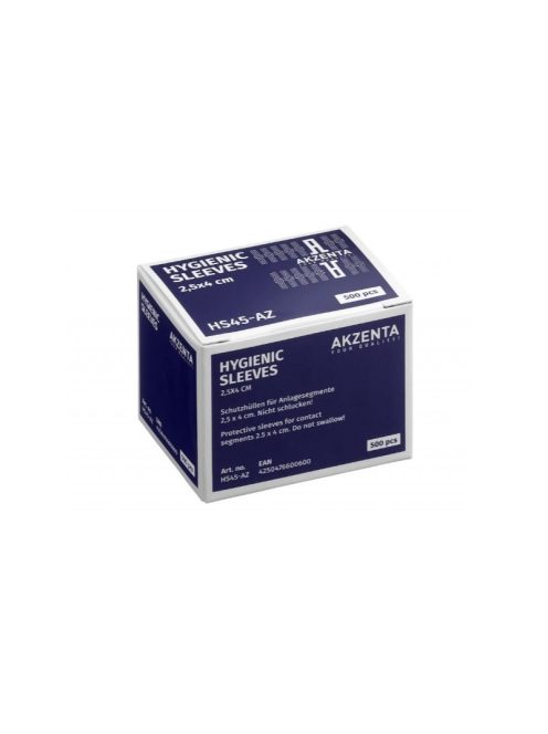 Védőfólia Akzenta 2,5x4 cm,500db panoráma röntgenhez,Hygenic Sleeve,HS45-AZ