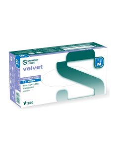 Sempercare Nitril Velvet  M 200db,Latex és púdermentes