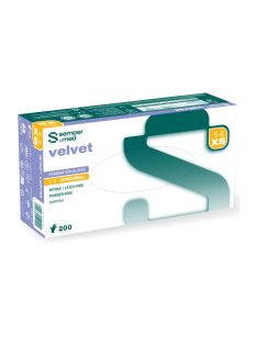 Sempercare Nitril Velvet    XS 200db,Latex és púdermentes